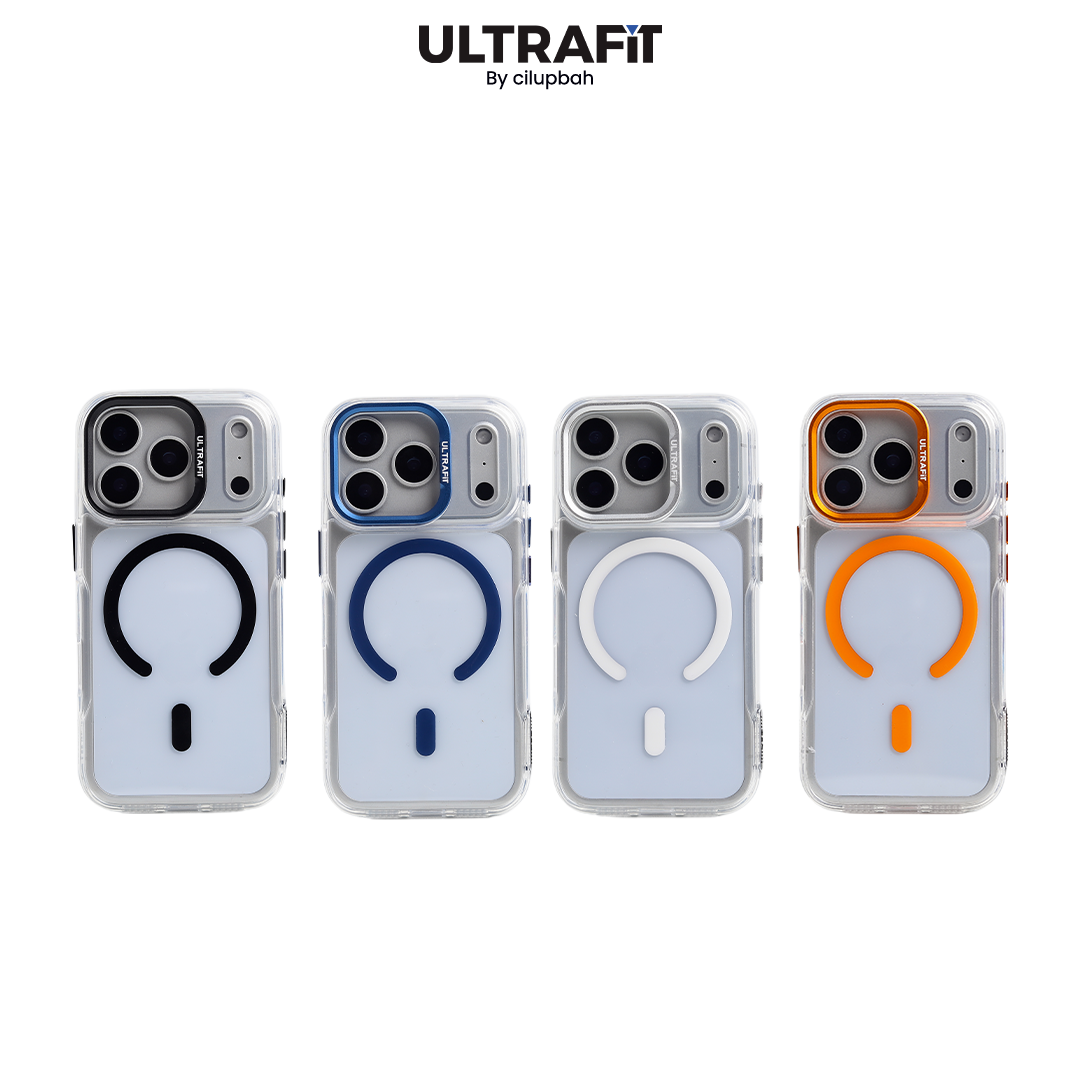 CILUPBAH Clear Magnetic with Camera Bracket for iPhone