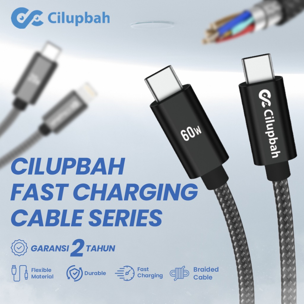Kabel Data Braided 60W - Type C to Type C
